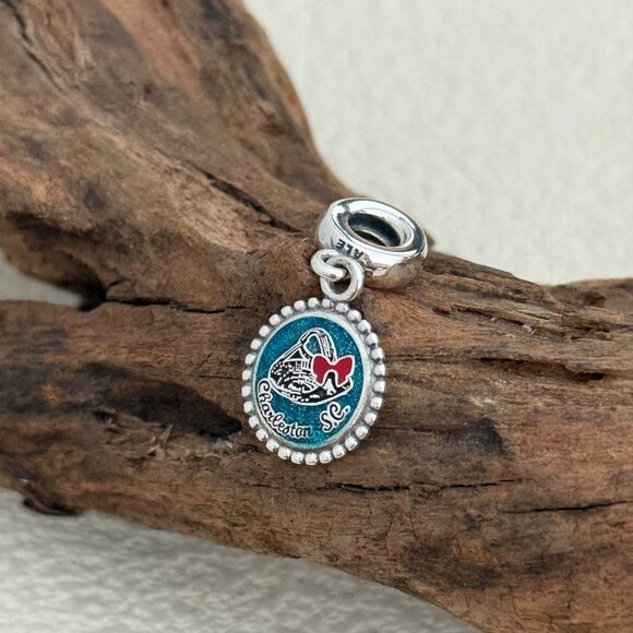 Pandora Charleston, SC, the South Carolina Travel S925 Silver Dangle Charm - Picture 4 of 4